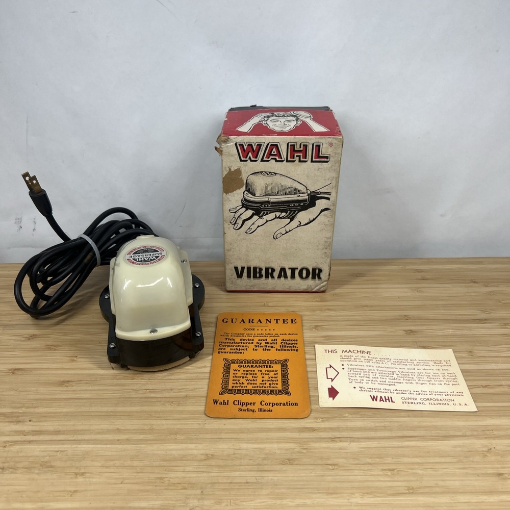 Vintage Wahl Supersage Model 440 Professional Vibrator Massager Works w/ Box